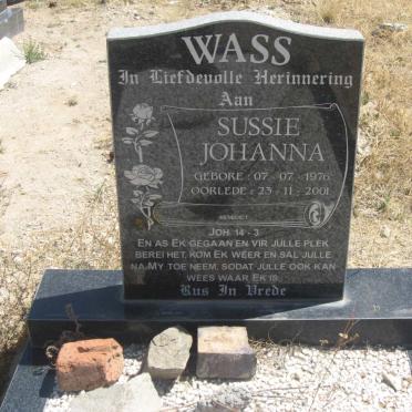 WASS Sussie Johanna 1976-2001