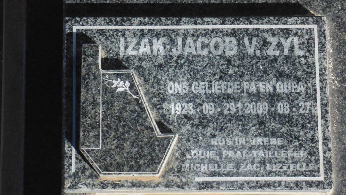 ZYL Izak Jacob, v. 1923-2009