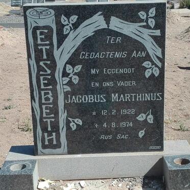 ETSEBETH Jacobus Marthinus 1922-1974