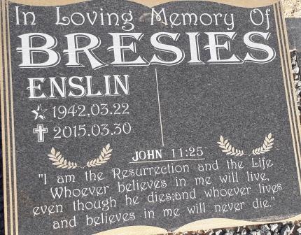 BRESIES Enslin 1942-2015