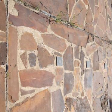 5. Plaques in a stone path