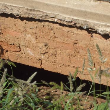 6. Holes dug under the graves