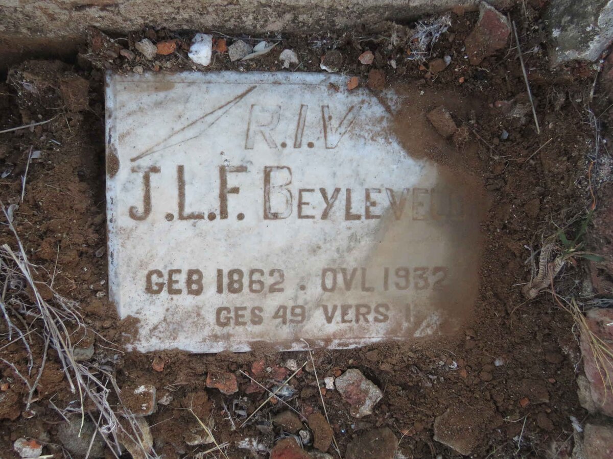 BEYLEVELD J.L.F. 1862-1932