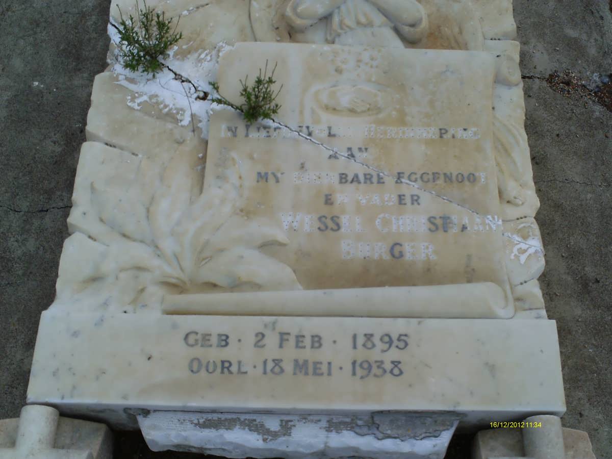 BURGER Wessel Christiaan 1895-1938