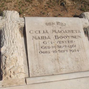 BOOYSEN Cicilia Magareta Maria nee VENTER 1861-1934