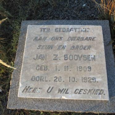 BOOYSEN Jan Z. 1909-1929