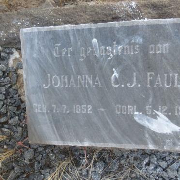 FAUL Johanna C.J. 1852-1930
