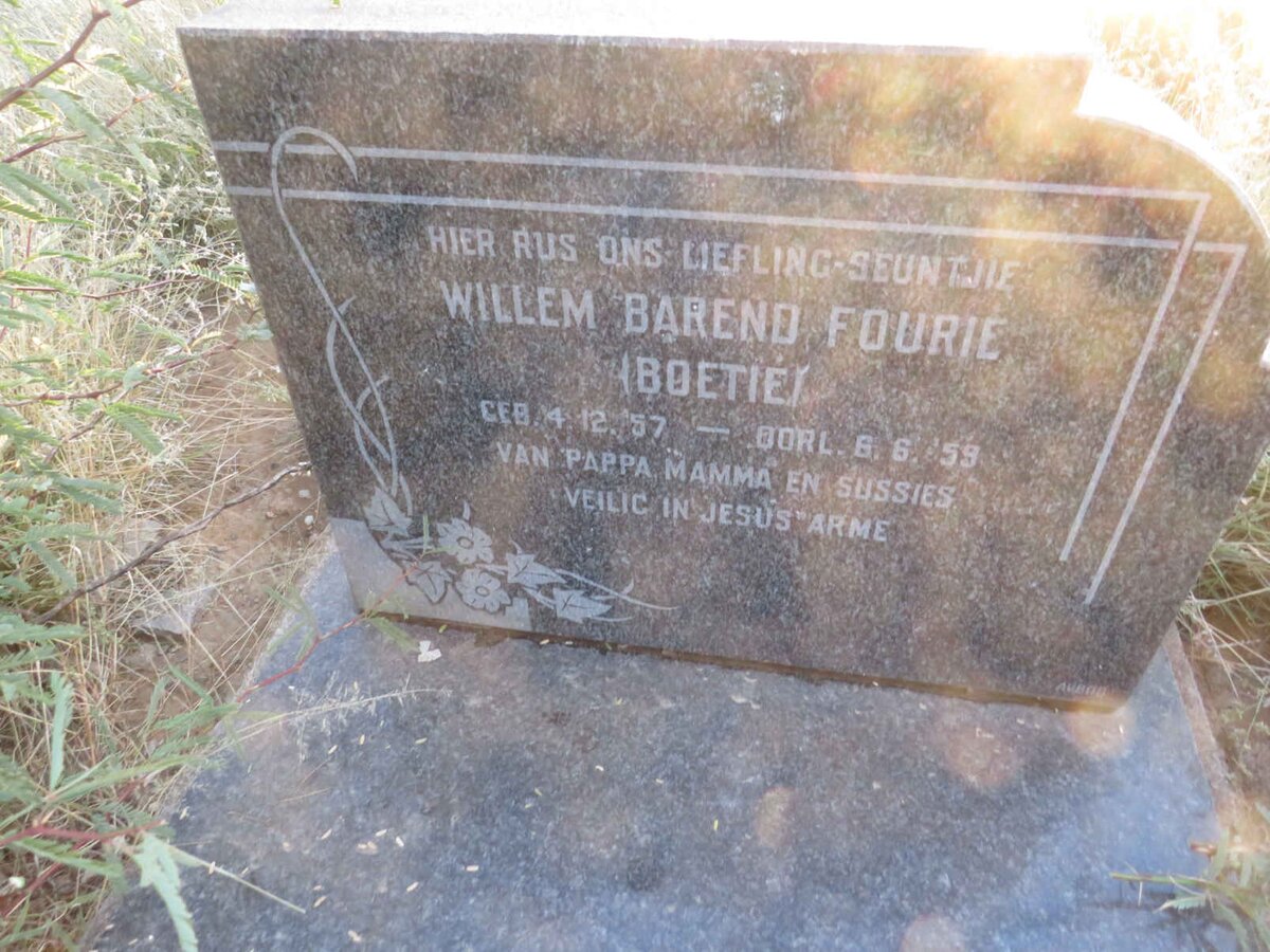 FOURIE Willem Barend 1957-1959