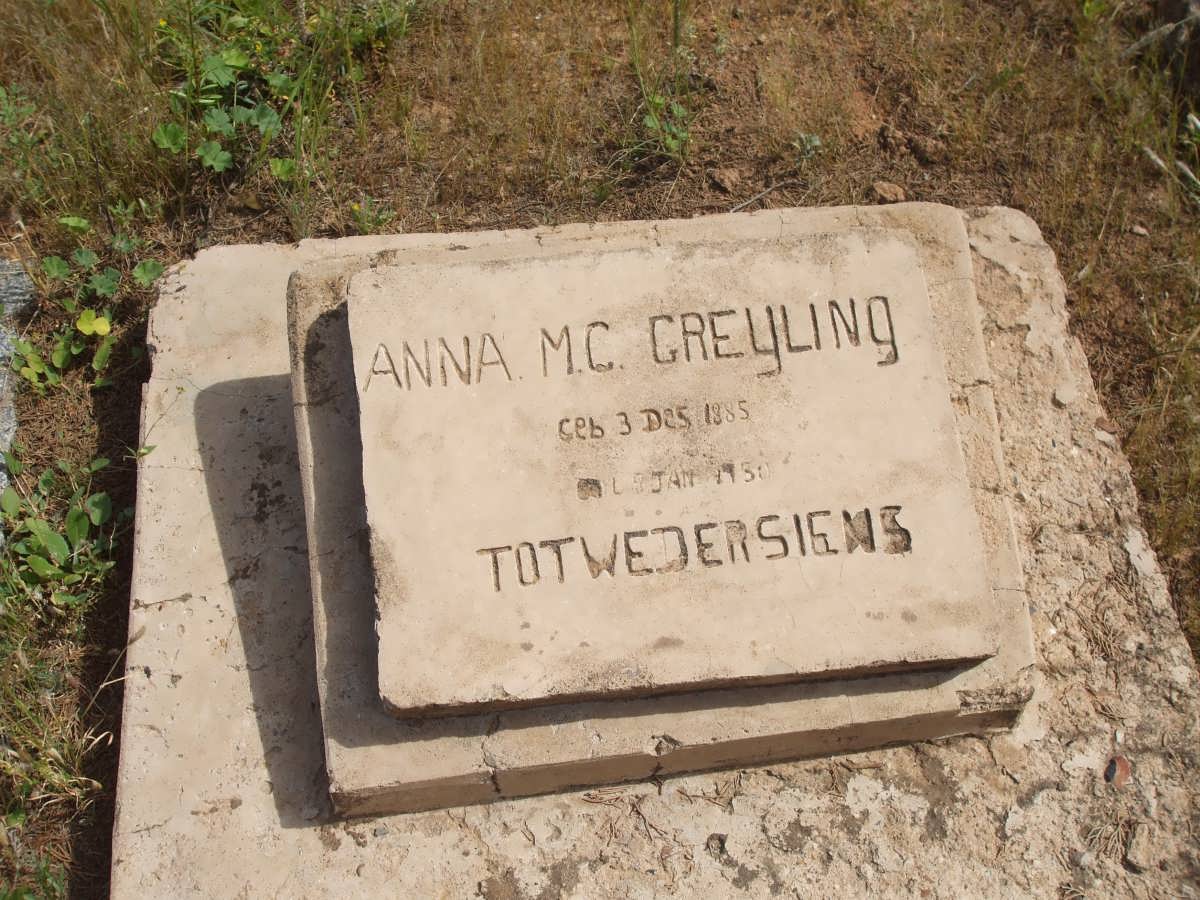 GREYLING Anna M.C. 1885-1950