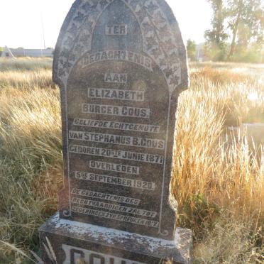 GOUS Elizabeth Burger 1871-1920