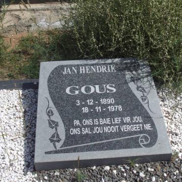 GOUS Jan Hendrik 1890-1978