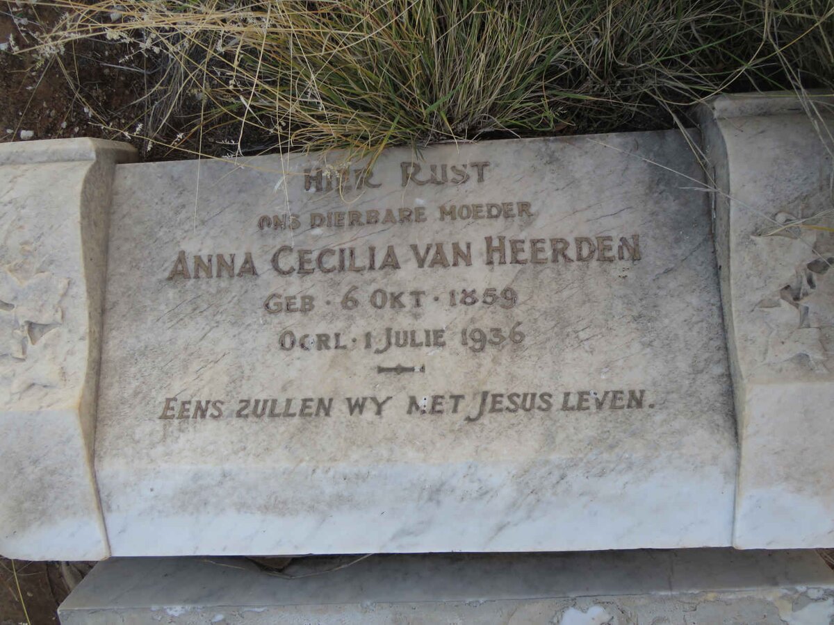 HEERDEN Anna Cecilia, van 1859-1936