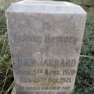 JARRARD John 1920-1921