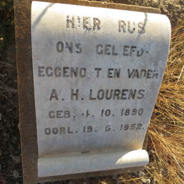 LOURENS A.H. 1890-1952