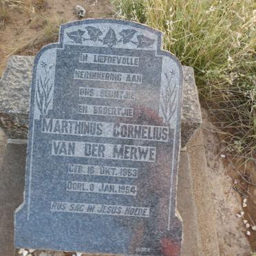 MERWE Marthinus Cornelius, van der 1953-1954