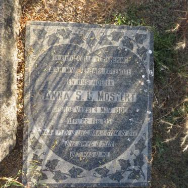 MOSTERT Anna S.C. nee DE VRIES 1886-1951