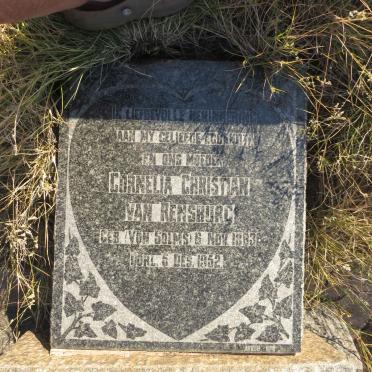 RENSBURG Cornelia Christian, van nee VON SOLMS 1883-1952