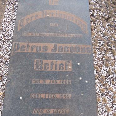 RETIEF Petrus Jacobus 1866-1949