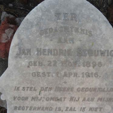 STRUWIG Jan Hendrik 1896-1916