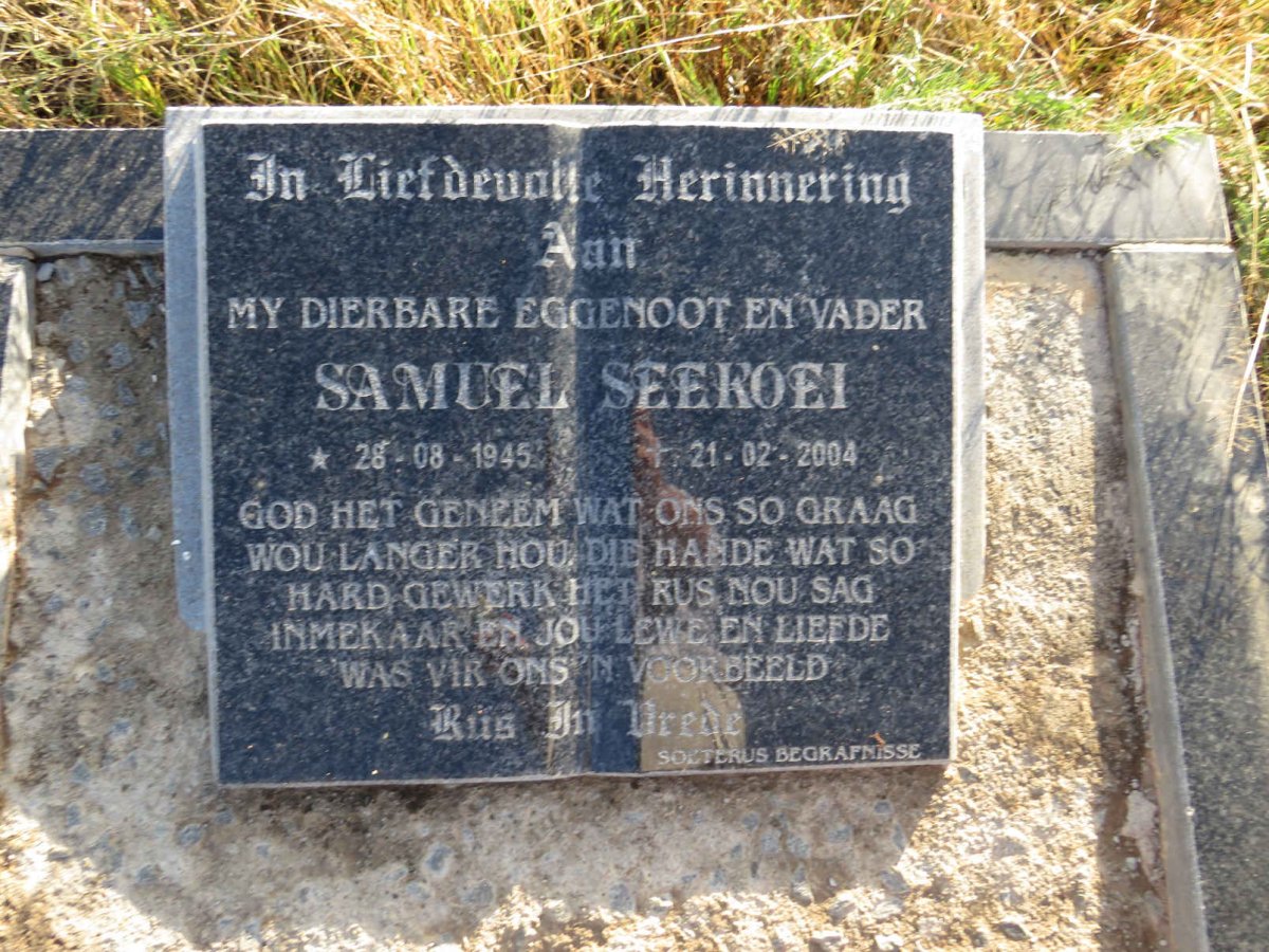 SEEKOEI Samuel 1945-2004