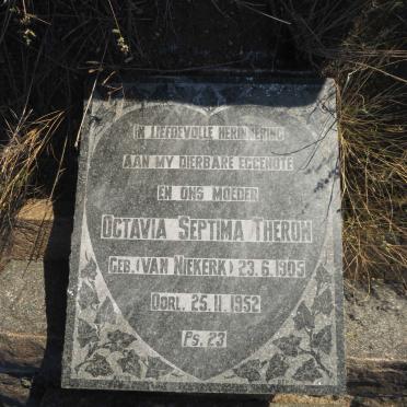 THERON Octavia Septima nee VAN NIEKERK 1905-1952