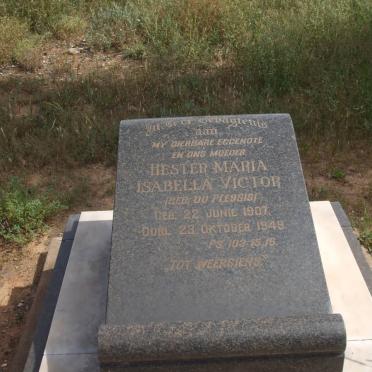 VICTOR Hester Maria Isabella nee DU PLESSIS 1907-1949