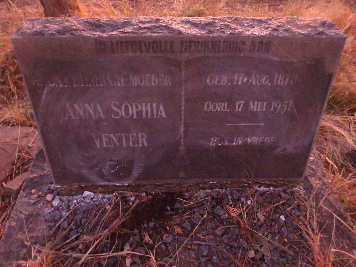 VENTER Anna Sophia 1878-1951