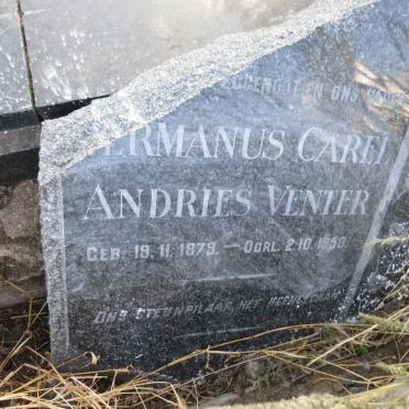 VENTER Hermanus Carel Andries 1879-1950