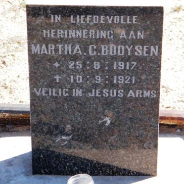 BOOYSEN Martha C. 1917-1921