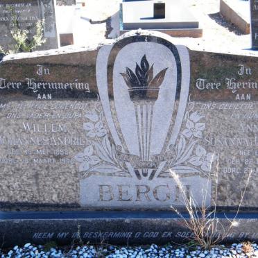 BERGH Willem Johannes Andries 1898-1978 &amp; Anna Susanna Jacomina LOUW 1909-1980