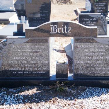 BRITZ Johannes Jacobus 1930-1983 &amp; Johanna MOORS 1933-