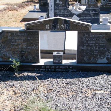 BERGH Willem J.A. 1930-1992 &amp; Anna C. W. KOORZEN 1943-