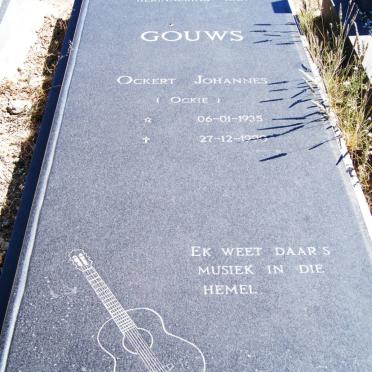 GOUWS Ockert Johannes 1935-1990