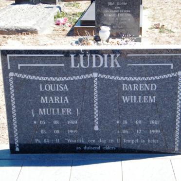 LÜDIK Barend Willem 1901-1999 &amp; Louisa Maria MULLER 1909-1999