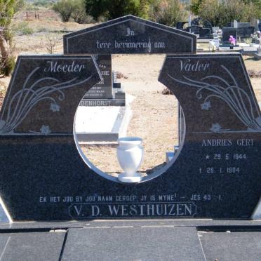 WESTHUIZEN Andries Gert, v.d. 1944-1984