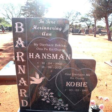BARNARD Hansman 1960-2021 & Kobie 1967-