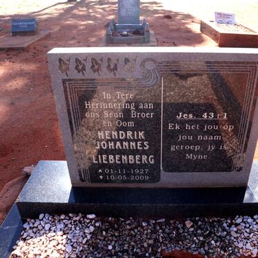 LIEBENBERG Hendrik Johannes 1927-2009