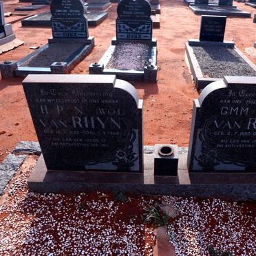 RHYN H.P.N., van 1885-1966 & G.M.M. 1890-1980 