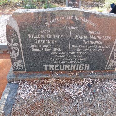 TREURNICH Willem George 1859-1943 & Maria Magdelena HANEKOM 1873-1944