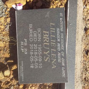 BRUYS Lillie Lena 1955-2018