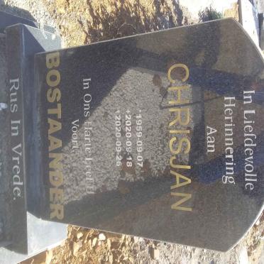 BOSTAANDER Chrisjan 1959-2020