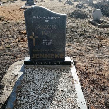 JENNEKE Alice Ivy 1952-2010