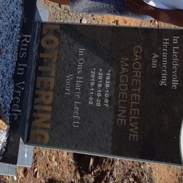 LOTTERING Gaoretelelwe Magdeline 1938-2019