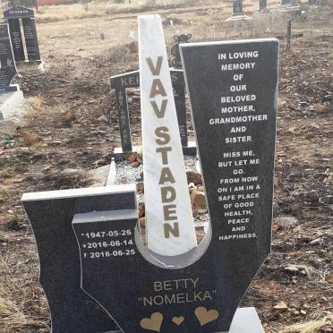 STADEN Betty, van 1947-2014