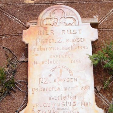 BOOYSEN Pieter Z. 1896-1896 :: BOOYSEN P.Z. 1899-1901