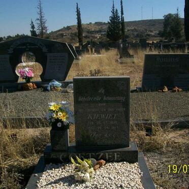 COETZEE Kiewiet 1935-1987