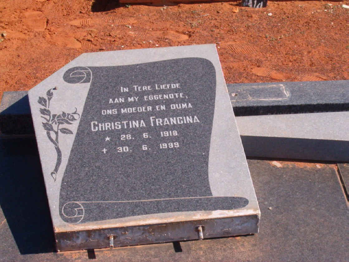 DAFFUE Christina Francina 1918-1999