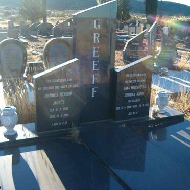 GREEFF Johannes Hendrik Jasper 1908-1981 &amp; Anna Margaretha Johanna Maria CILLIERS 190?-19??