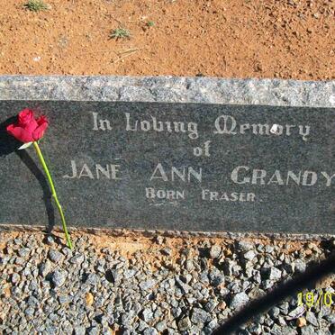 GRANDY Jane Ann nee FRASER