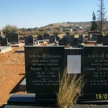 GROVE Andries C. 1905-1976 &amp; Susanna Catharina 1906-1988